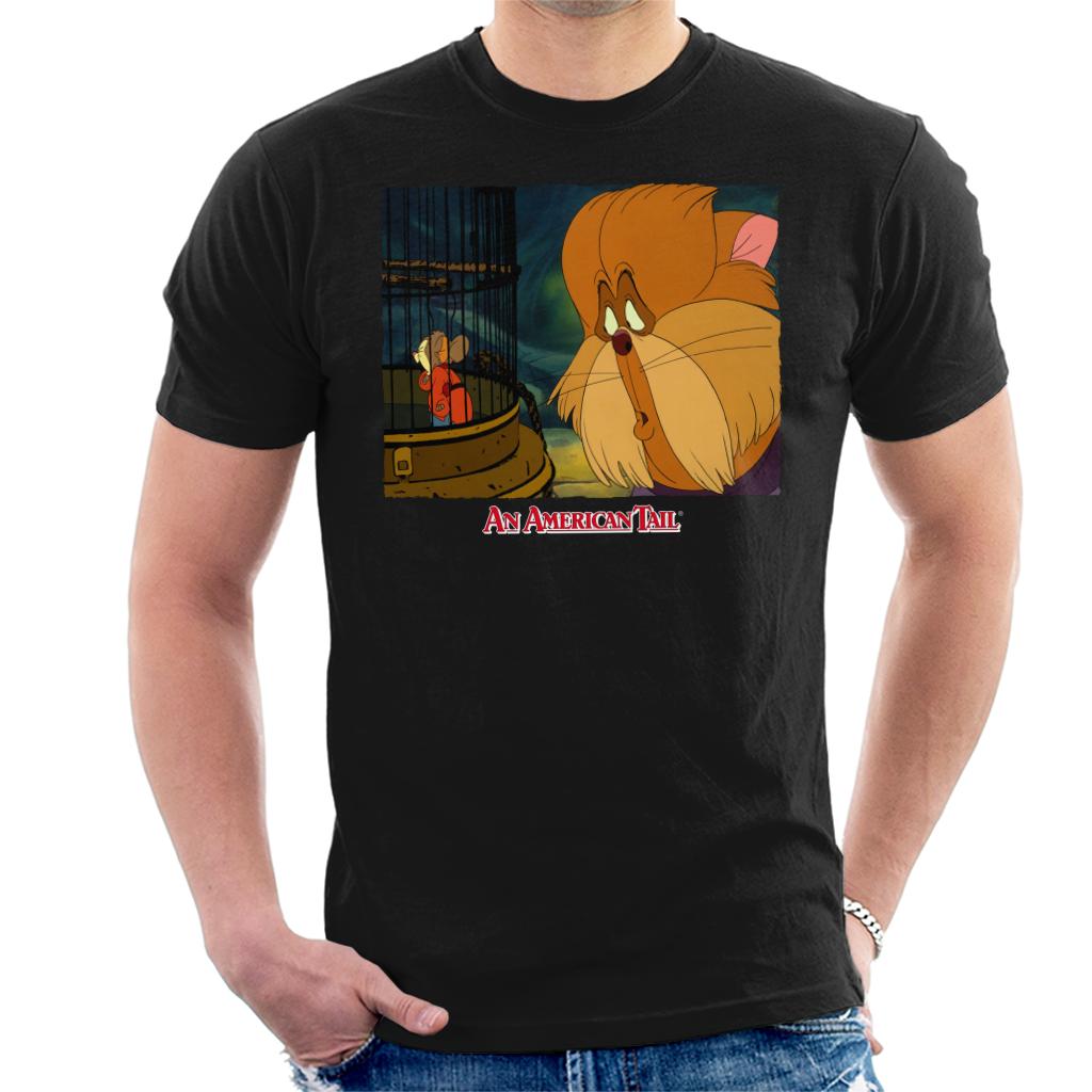 An American Tail Fieval In A Cage And Tiger Men's T-Shirt product image 1