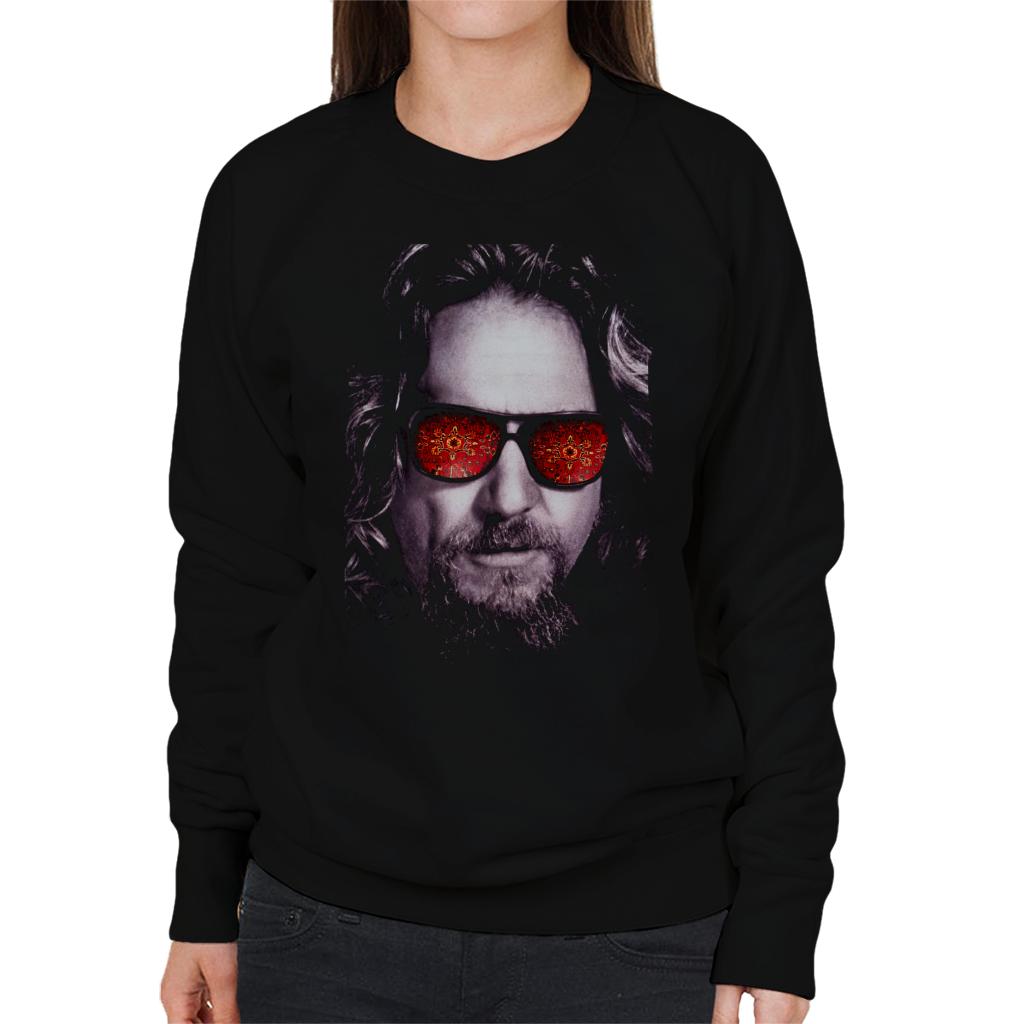 The Big Lebowski Dude Face Carpet Shades Women's Sweatshirt product image 1