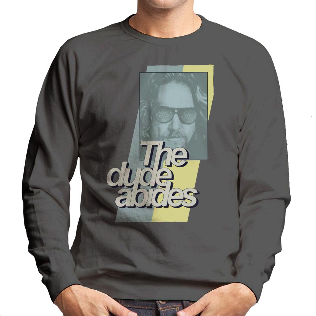 The Big Lebowski Dude Abides Retro Lines Men's Sweatshirt product image 1