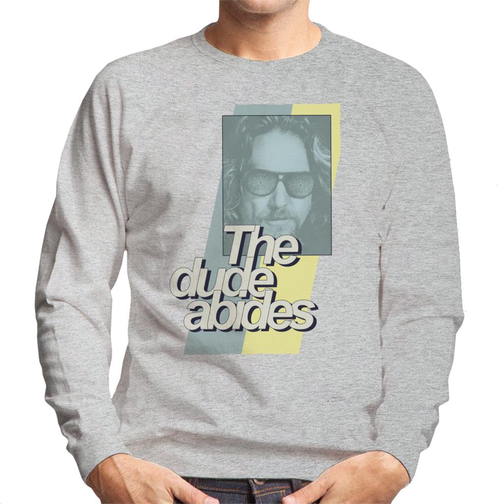 The Big Lebowski Dude Abides Retro Lines Men's Sweatshirt product image 4