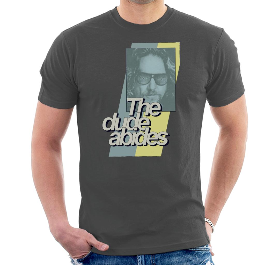 The Big Lebowski Dude Abides Retro Lines Men's T-Shirt product image 1