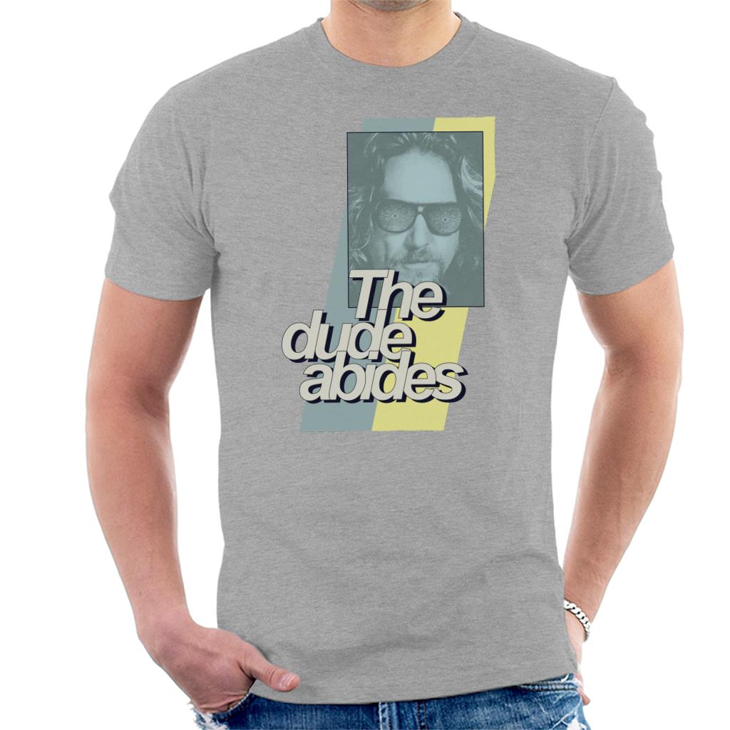 The Big Lebowski Dude Abides Retro Lines Men's T-Shirt product image 4