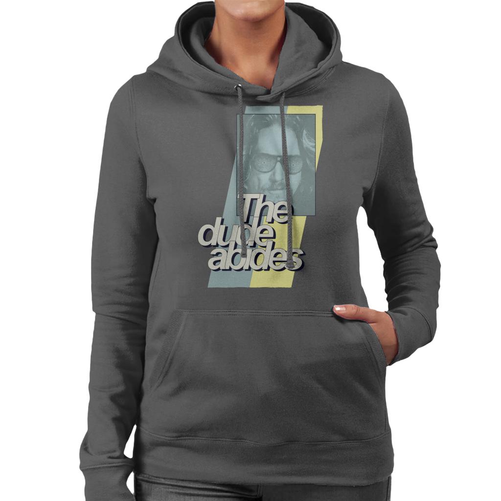 The Big Lebowski Dude Abides Retro Lines Women's Hooded product image 1