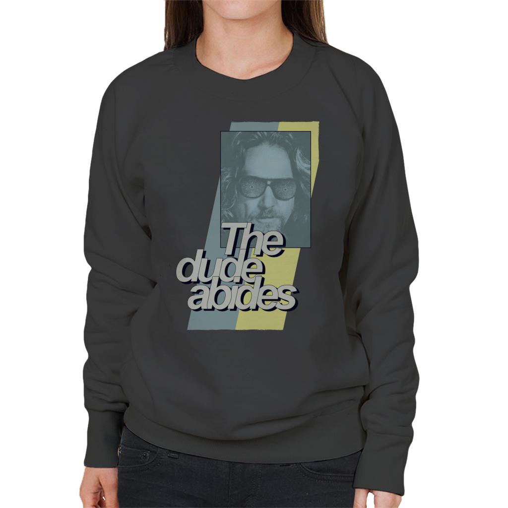 The Big Lebowski Dude Abides Retro Lines Women's Sweatshirt product image 1