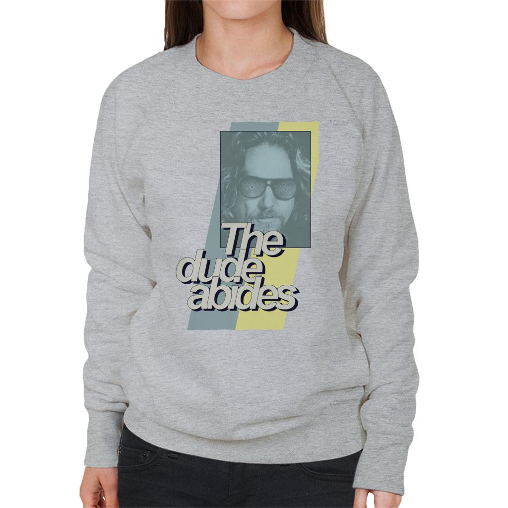 The Big Lebowski Dude Abides Retro Lines Women's Sweatshirt product image 4