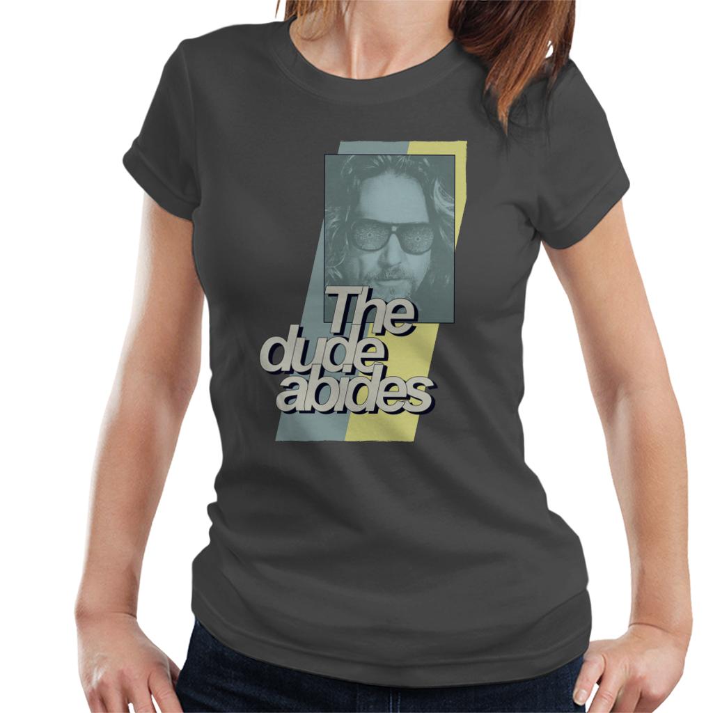The Big Lebowski Dude Abides Retro Lines Women's T-Shirt product image 1