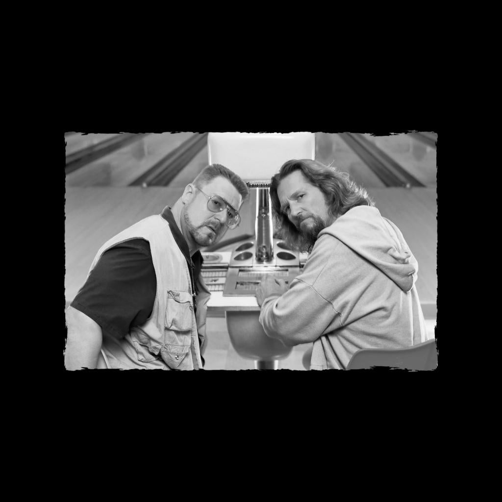The Big Lebowski Dude And Walter Bowling Alley Greyscale product image 2
