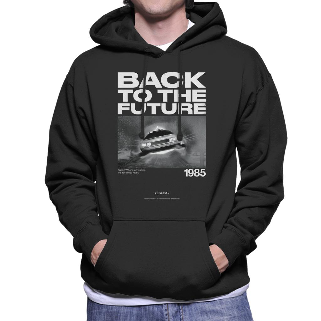 Back to the Future 1985 We Dont Need Roads Men's Hooded product image 1