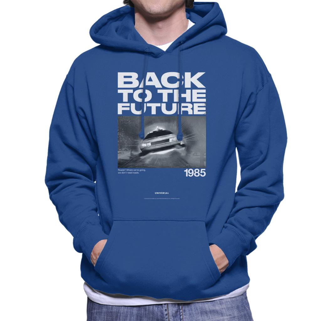 Back to the Future 1985 We Dont Need Roads Men's Hooded product image 4