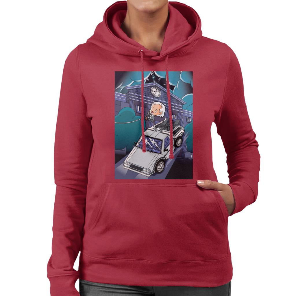 Back to the Future 1985 Doc Escape Kawaii Women's Hooded product image 4