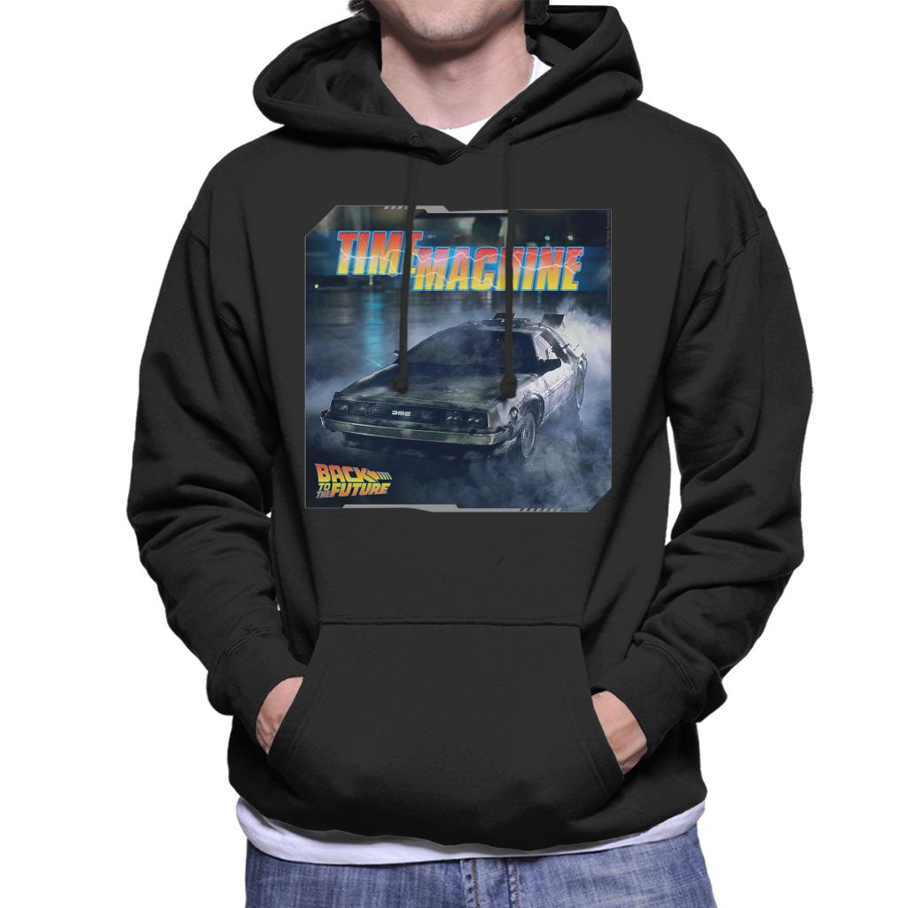 Back to the Future Time Machine Lightning Logo Men's Hooded product image 1