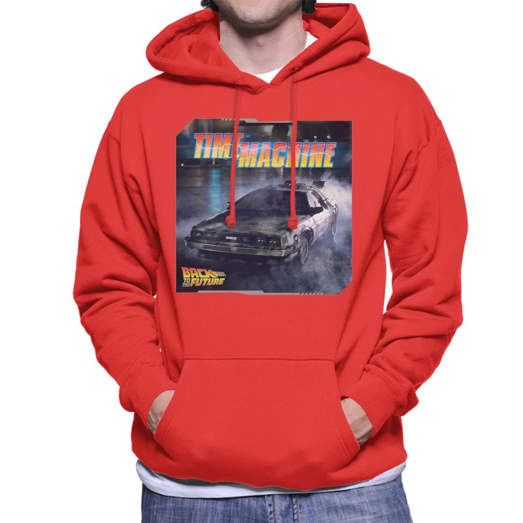 Back to the Future Time Machine Lightning Logo Men's Hooded product image 4