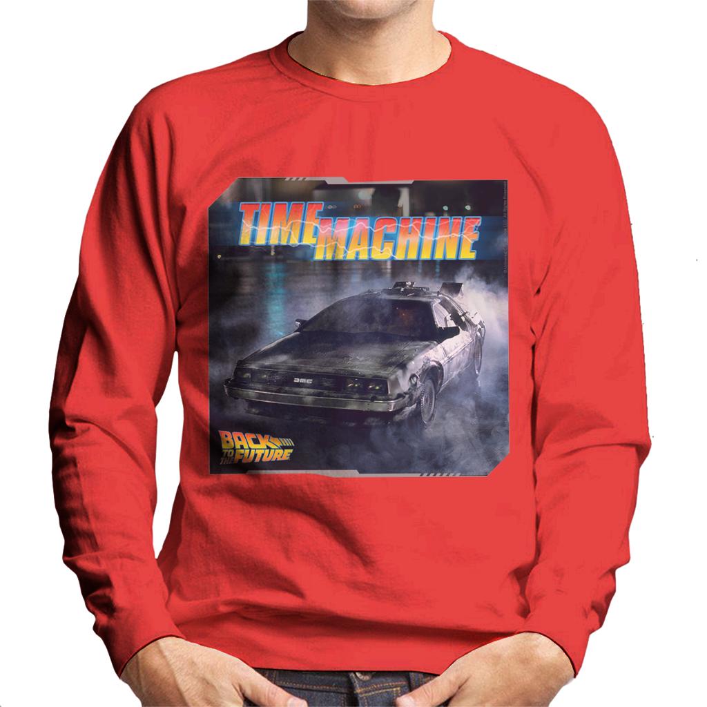 Back to the Future Time Machine Lightning Logo Men's product image 4