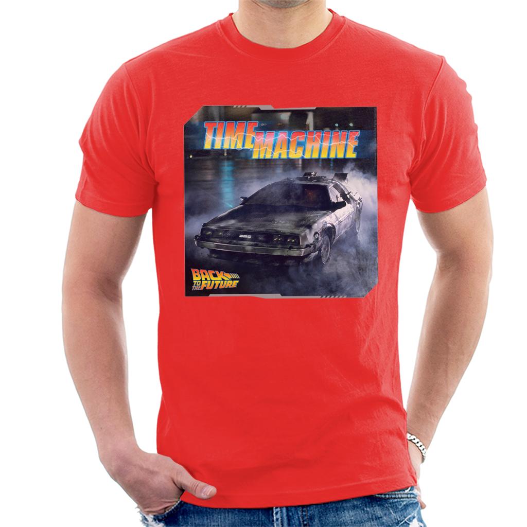 Back to the Future Time Machine Lightning Logo Men's T-Shirt product image 4