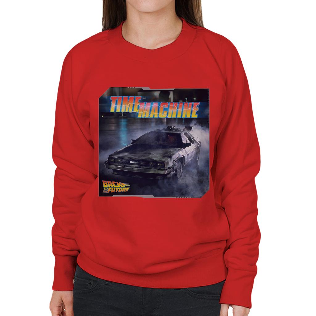 Back to the Future Time Machine Lightning Logo Women's product image 4