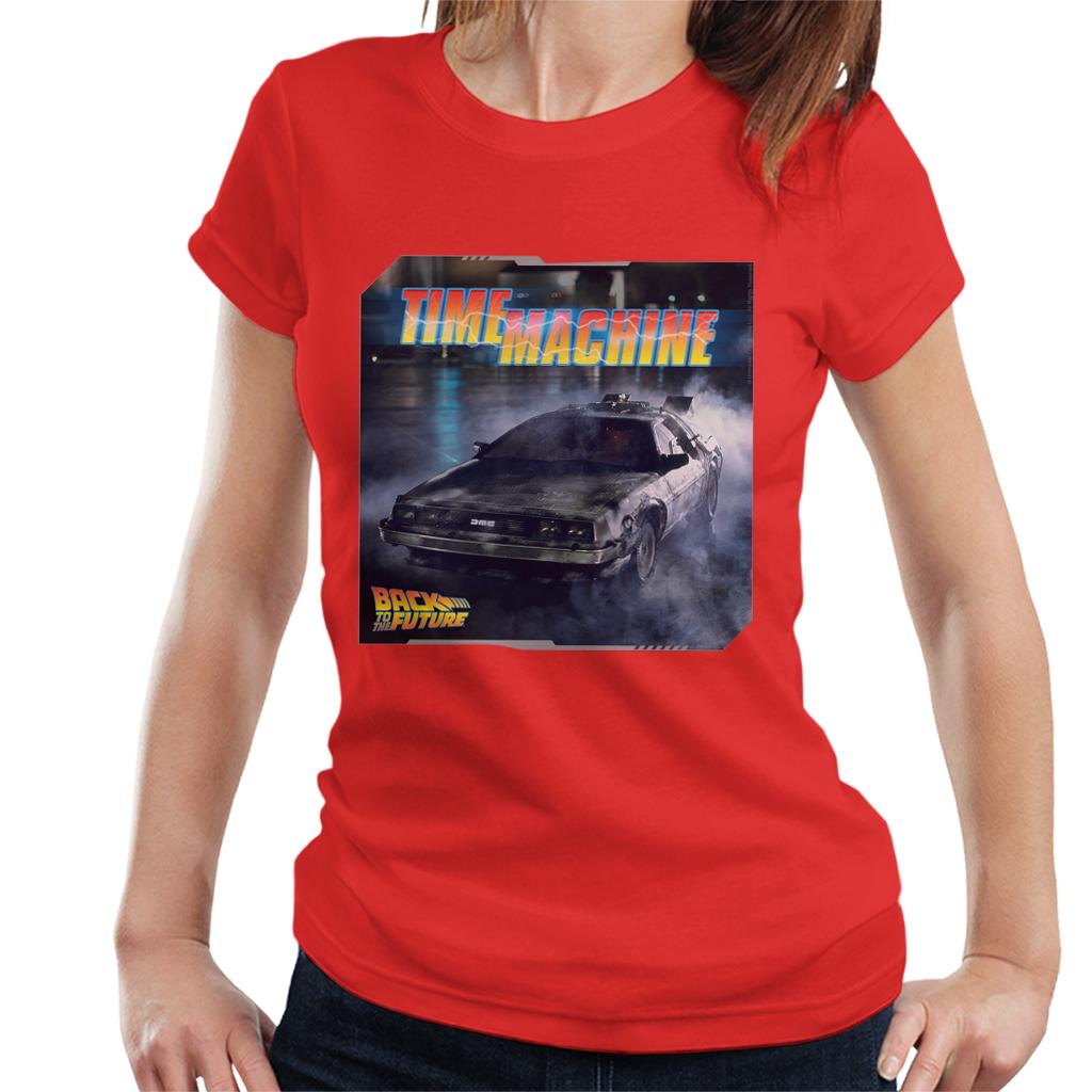 Back to the Future Time Machine Lightning Logo Women's product image 4