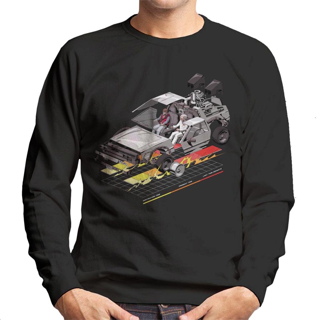 Back to the Future Delorean 3D Men's Sweatshirt product image 1