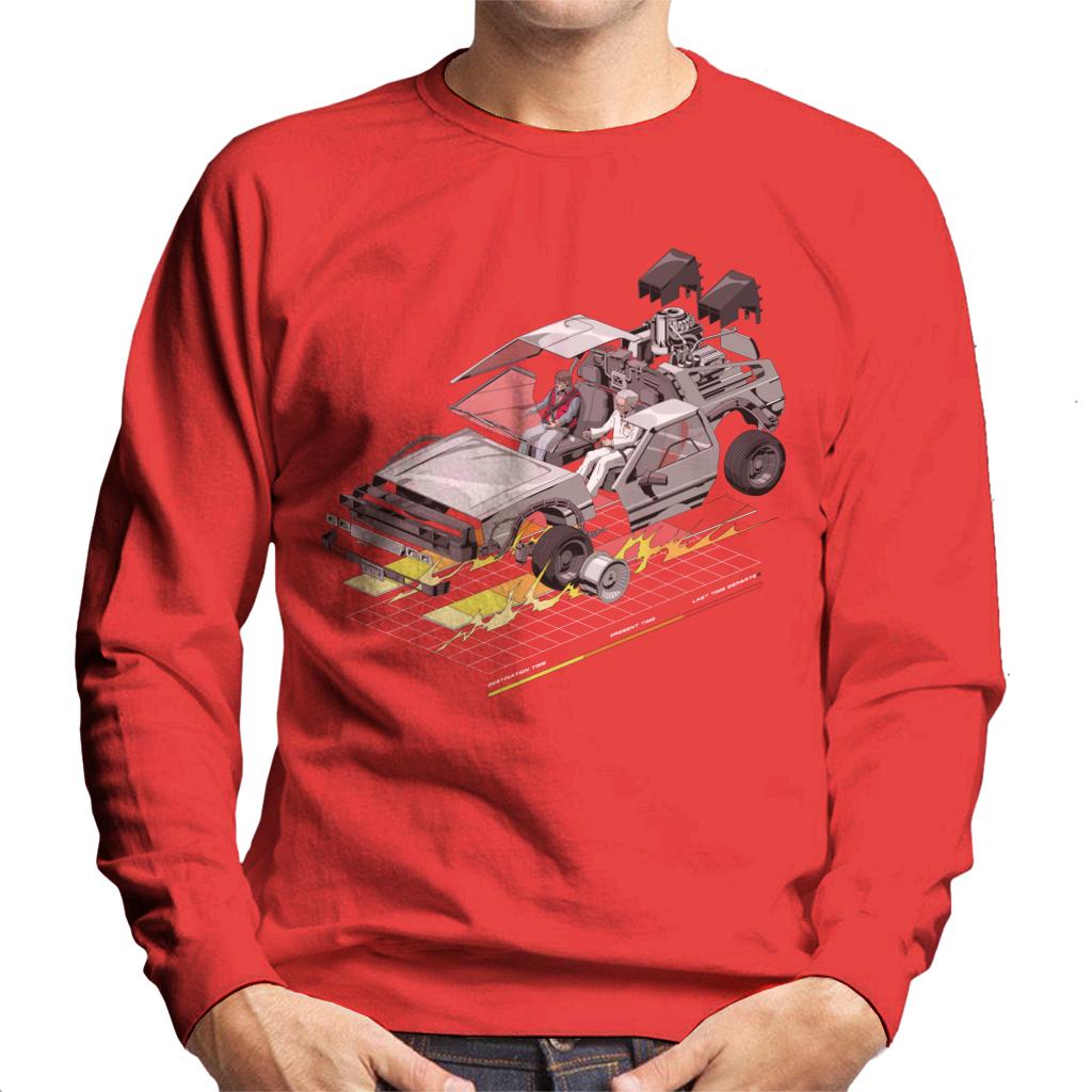 Back to the Future Delorean 3D Men's Sweatshirt product image 4