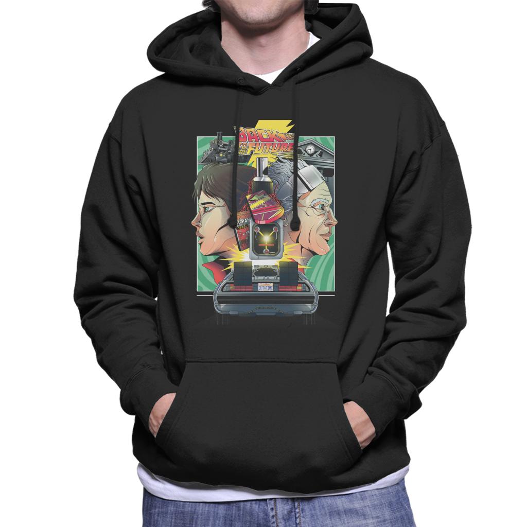 Back to the Future Doc Vs Marty Men's Hooded Sweatshirt product image 1