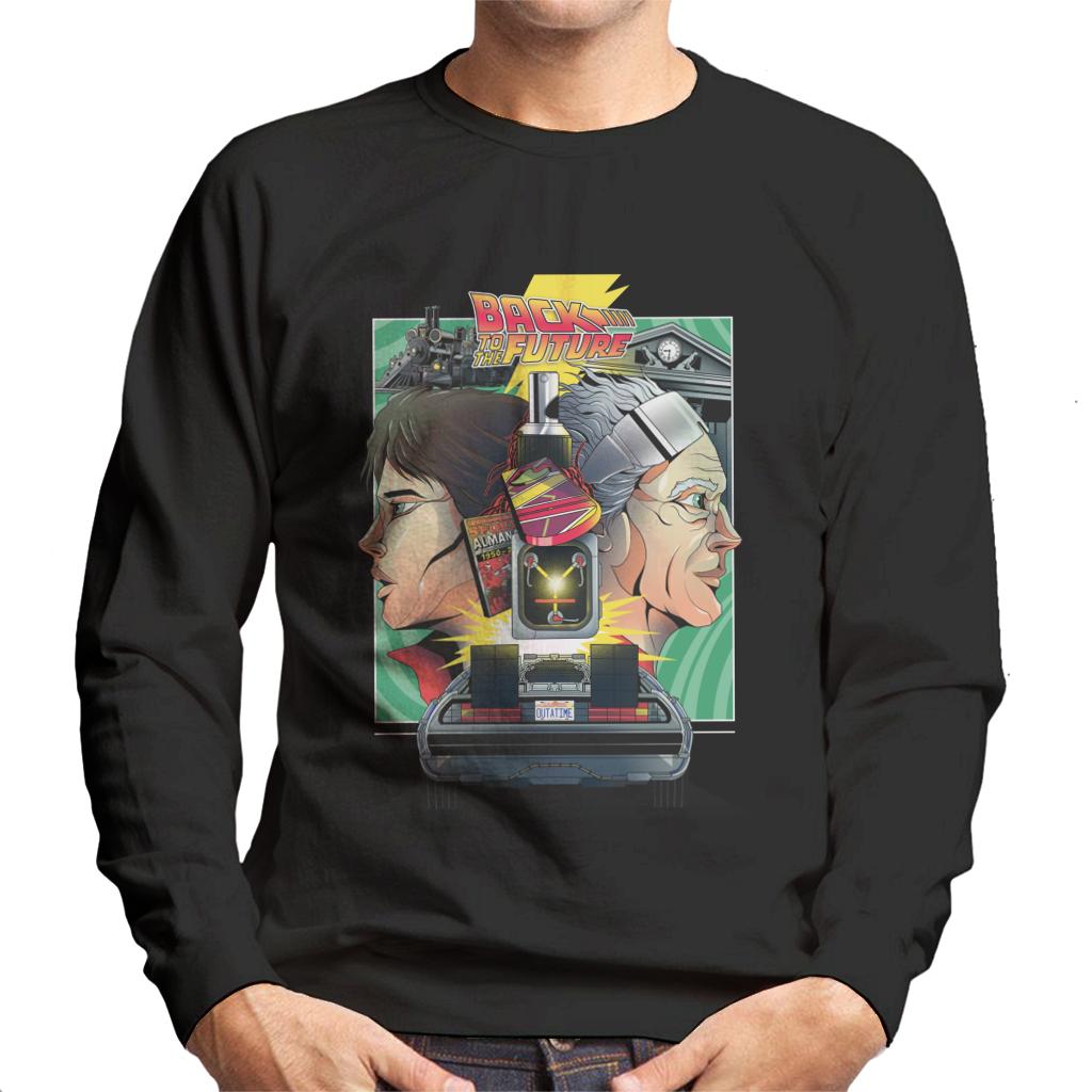 Back to the Future Doc Vs Marty Men's Sweatshirt product image 1