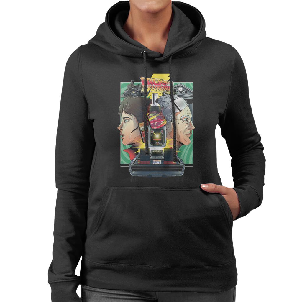 Back to the Future Doc Vs Marty Women's Hooded Sweatshirt product image 1