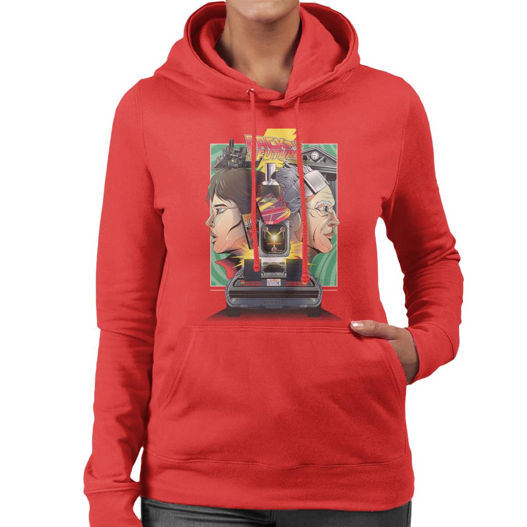 Back to the Future Doc Vs Marty Women's Hooded Sweatshirt product image 4