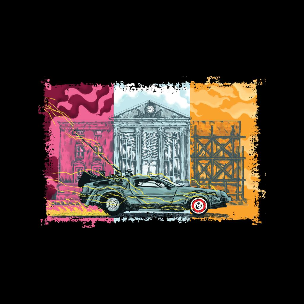 Back to the Future Lightning Shocking Delorean Men's T-Shirt product image 2