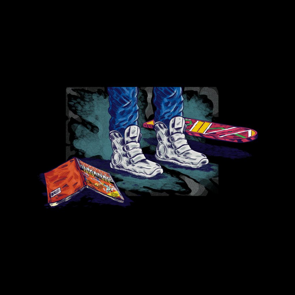 Back to the Future Marty Shoes Board And Comic Men's Hooded Sweatshirt