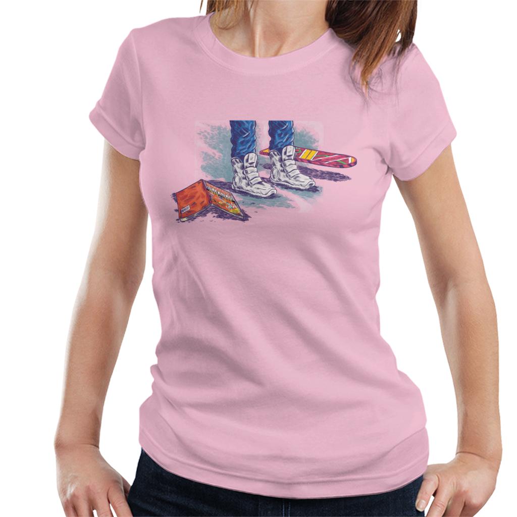 Back to the Future Marty Shoes Board And Comic Women's T-Shirt