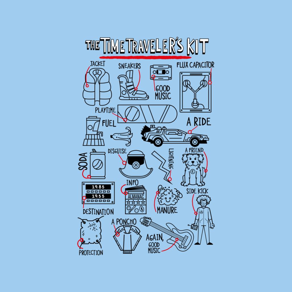Back to the Future Time Travelers Kit Men's T-Shirt product image 5