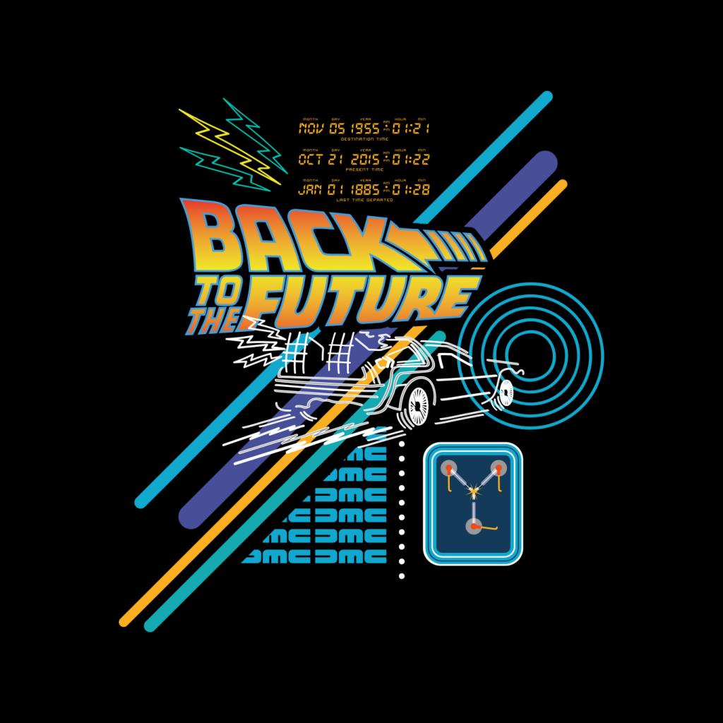 Back to the Future Delorean Outline Countdown Women's product image 2