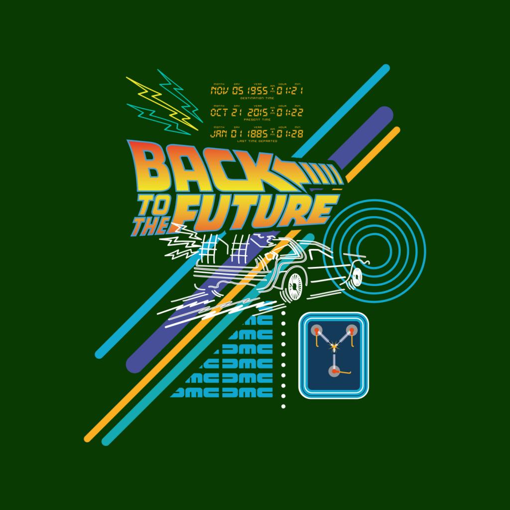 Back to the Future Delorean Outline Countdown Men's product image 5