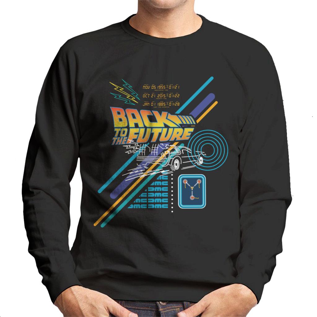 Back to the Future Delorean Outline Countdown Men's product image 1