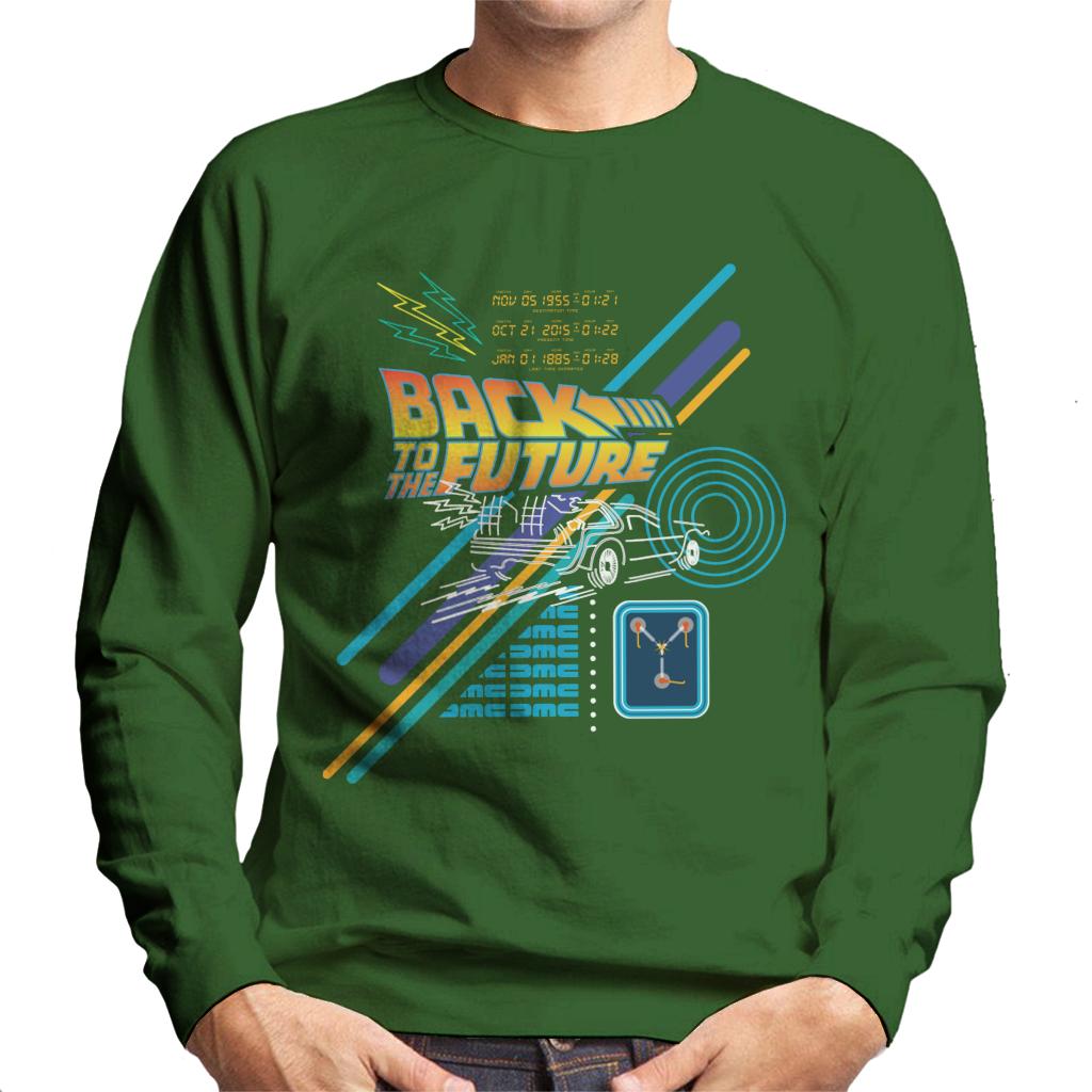 Back to the Future Delorean Outline Countdown Men's product image 4