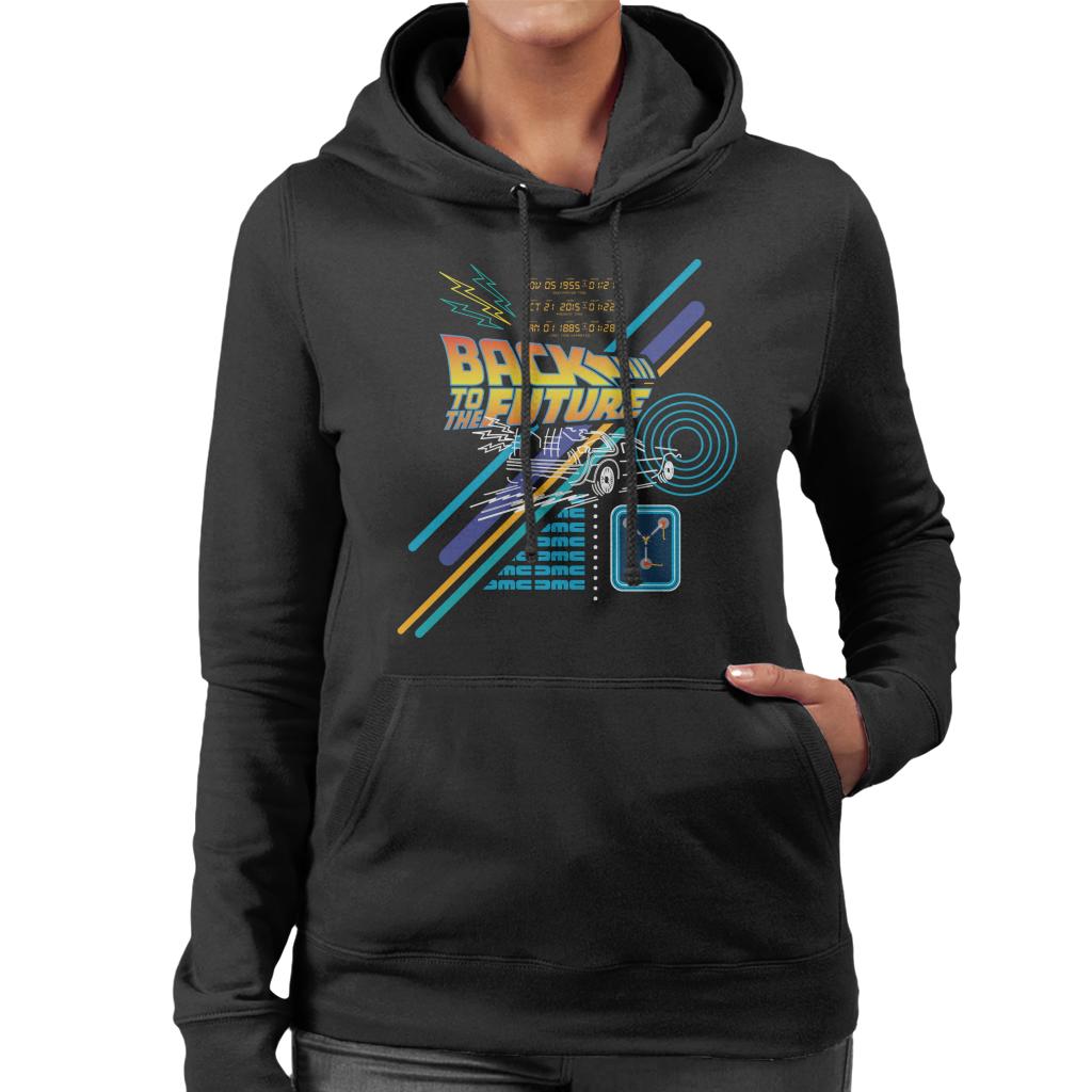 Back to the Future Delorean Outline Countdown Women's product image 1
