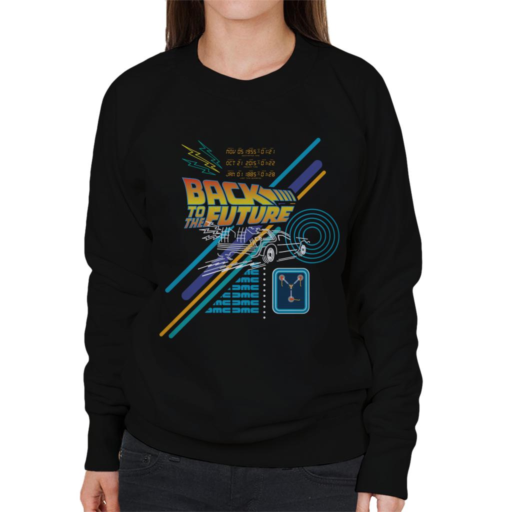 Back to the Future Delorean Outline Countdown Women's product image 1