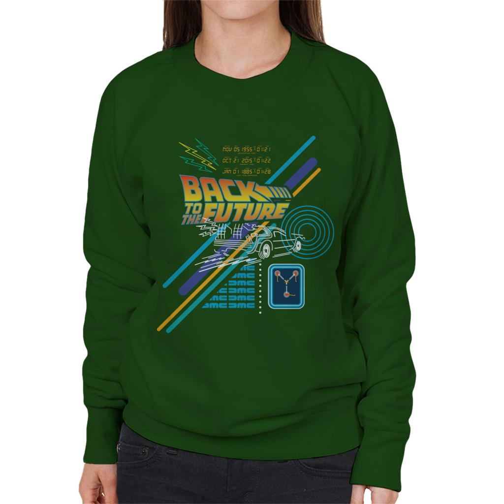 Back to the Future Delorean Outline Countdown Women's product image 4
