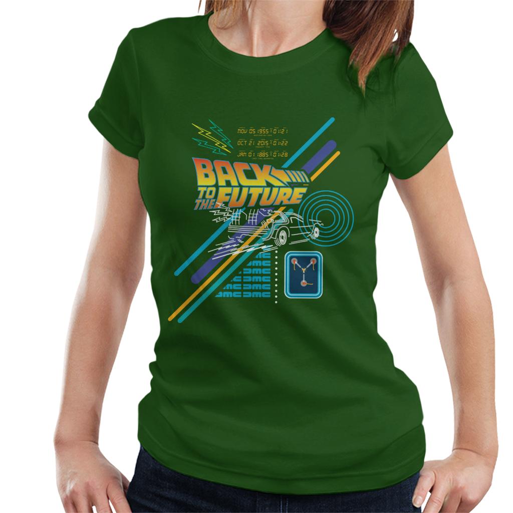 Back to the Future Delorean Outline Countdown Women's product image 4