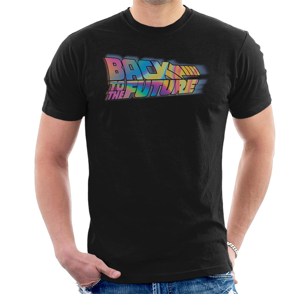 Back to the Future Mist Gradient Logo Men's T-Shirt product image 1