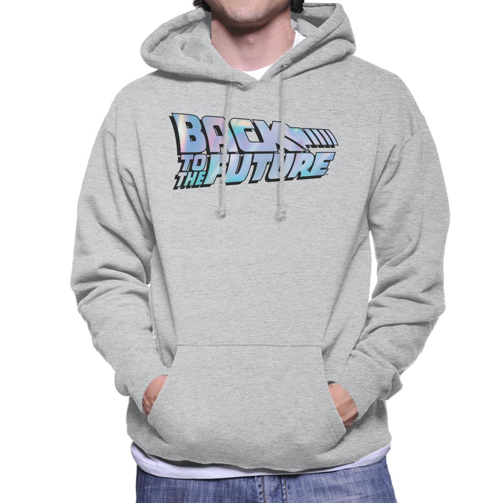 Back to the Future Pink Gradient Logo Men's Hooded product image 1