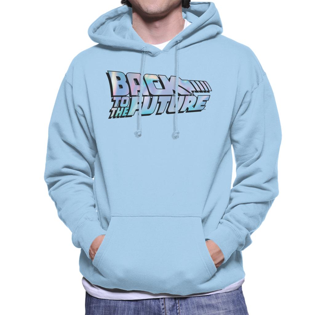 Back to the Future Pink Gradient Logo Men's Hooded product image 4