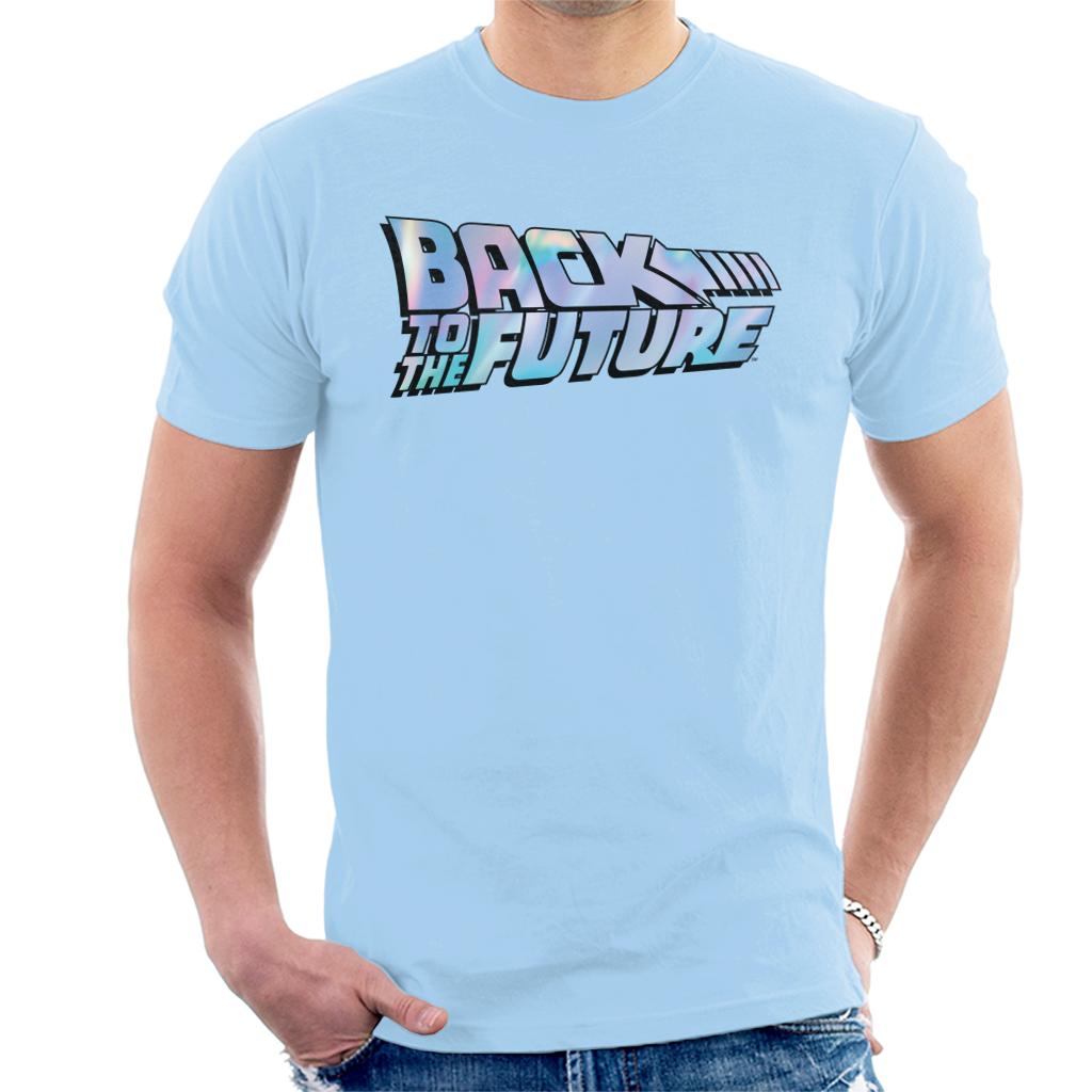 Back to the Future Pink Gradient Logo Men's T-Shirt product image 4