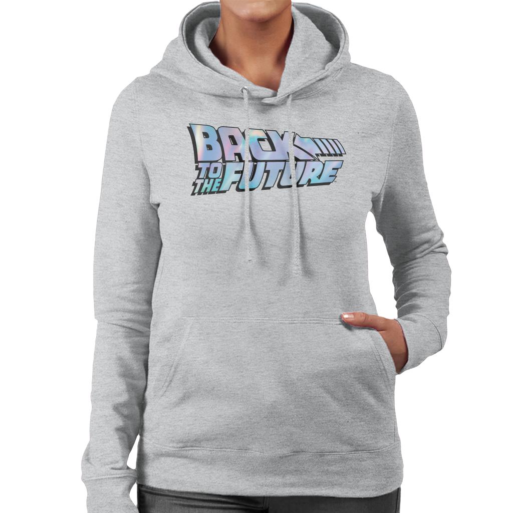 Back to the Future Pink Gradient Logo Women's Hooded product image 1