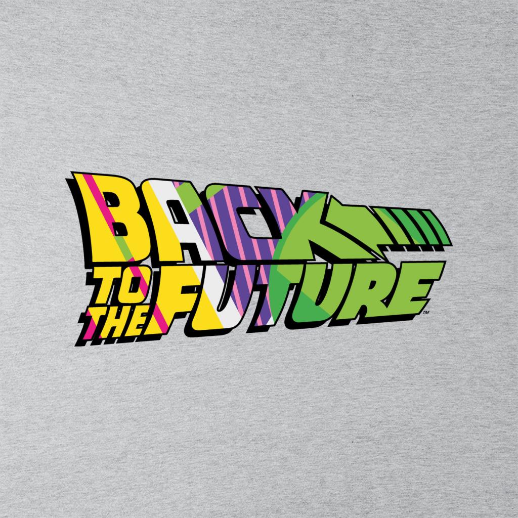 Back To The Future Striped Colourful Logo Men's Hooded product image 2