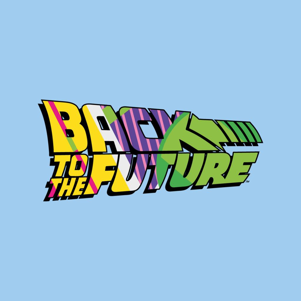 Back To The Future Striped Colourful Logo Men's Hooded product image 5