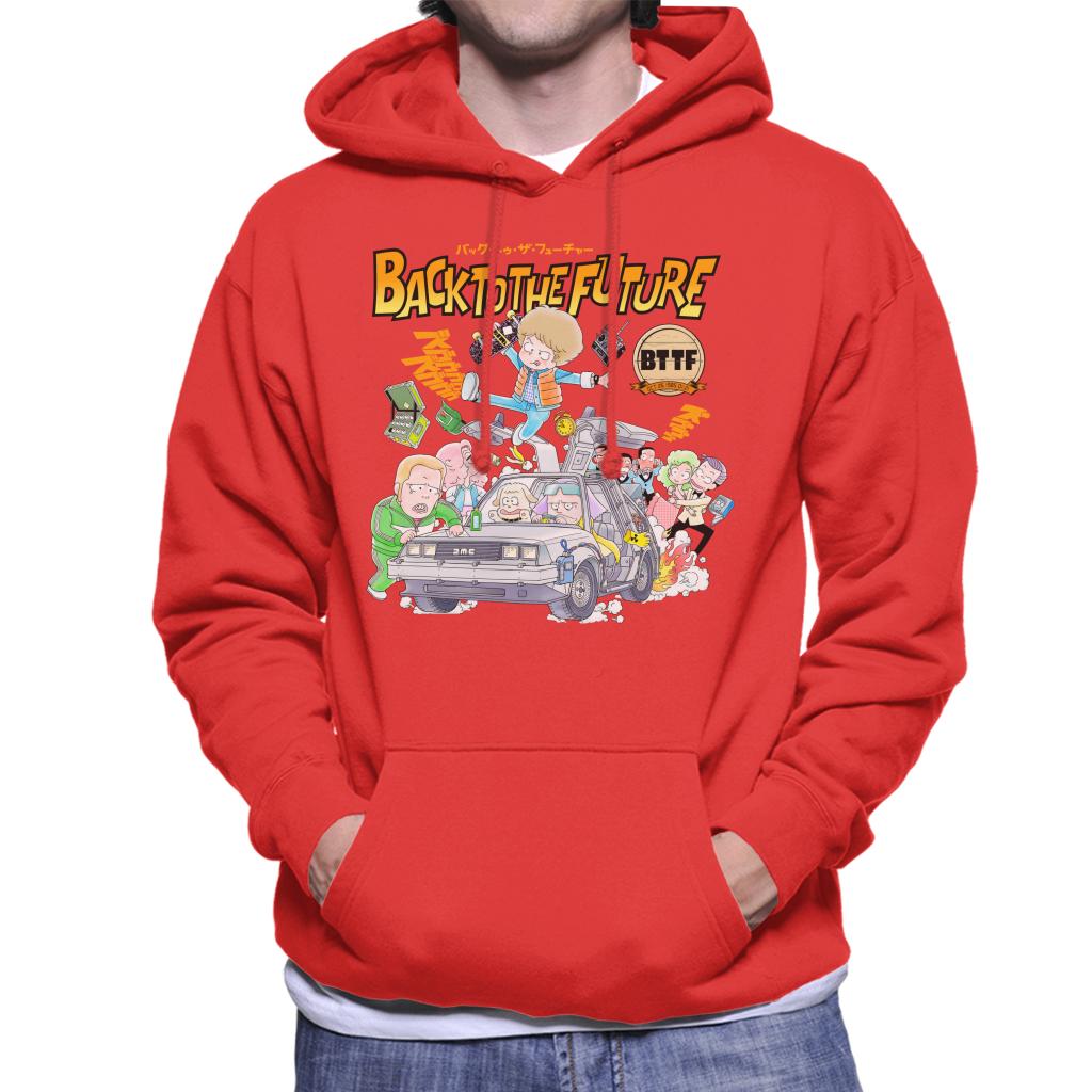 Back To The Future Comic Kanji Men's Hooded Sweatshirt product image 4
