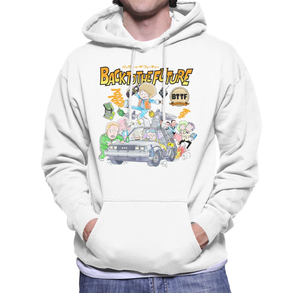 Back To The Future Comic Kanji Men's Hooded Sweatshirt product image 1