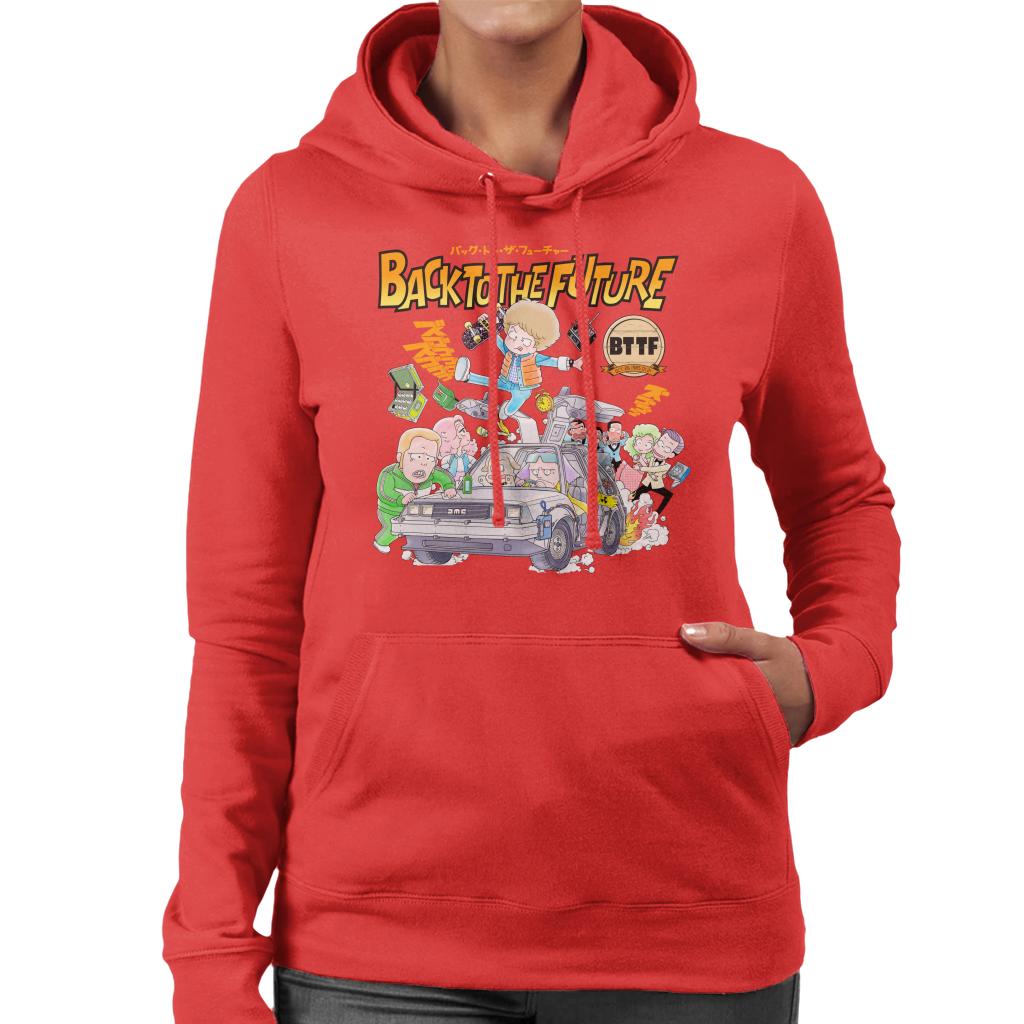 Back To The Future Comic Kanji Women's Hooded Sweatshirt product image 4