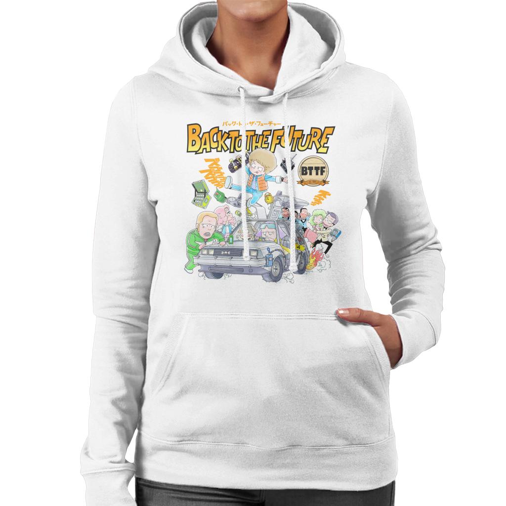 Back To The Future Comic Kanji Women's Hooded Sweatshirt product image 1