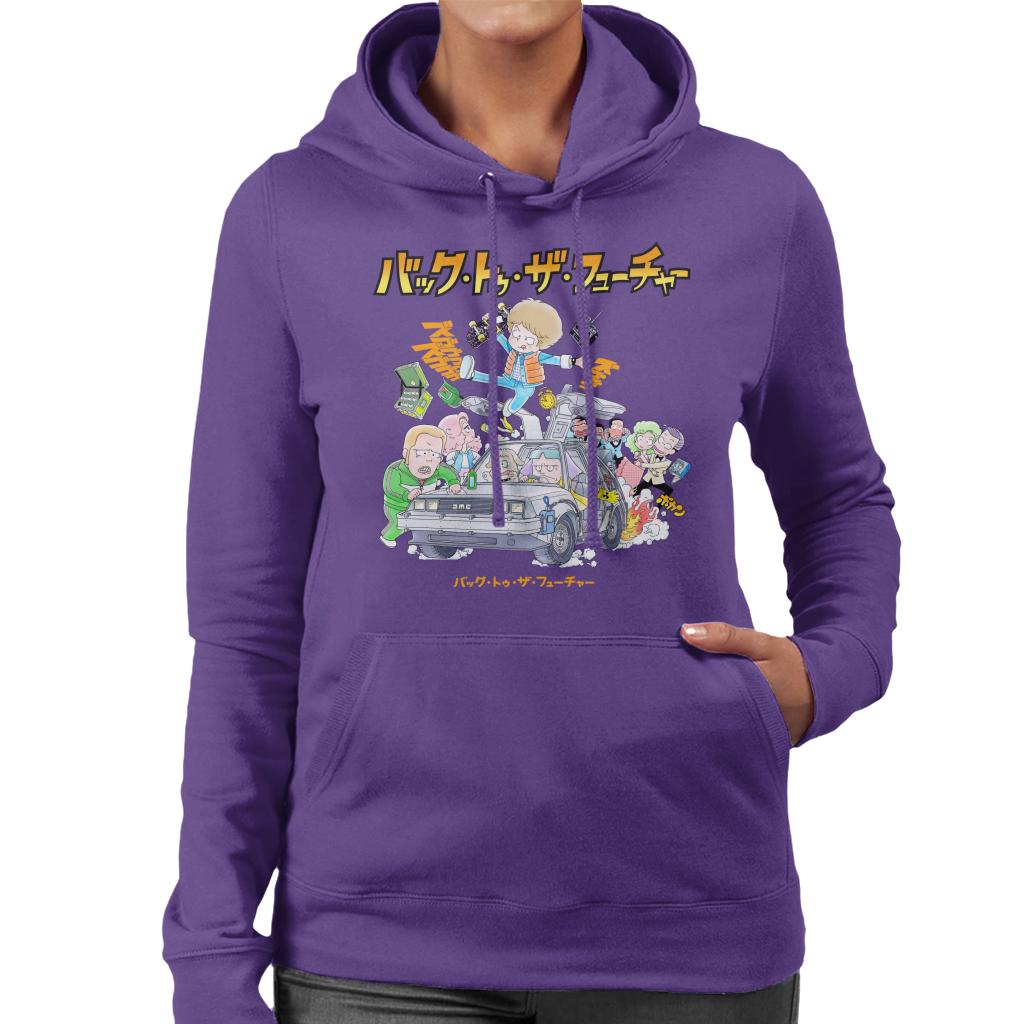 Back To The Future Characters Kanji Women's Hooded product image 4
